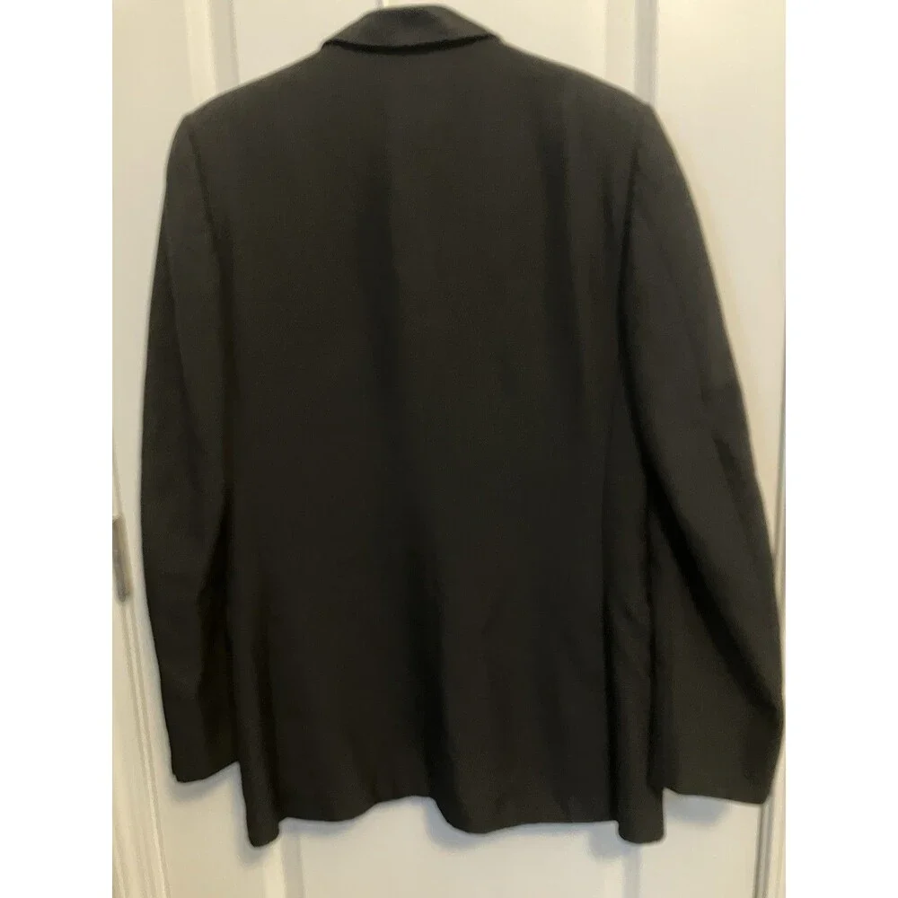 Pierre Cardin Black Satin-Lapel Tuxedo Jacket 38L Formal Special Occasion